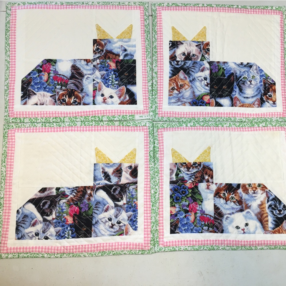 Quilted Kitty-Cat Placemats